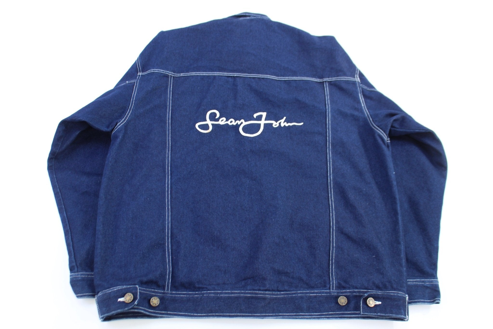 Vintage Sean John Dark Wash Denim Jacket - Jacket - Thrifted Threads