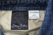 Vintage Sean John Dark Wash Trucker Jacket - ThriftedThreads.com