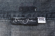 Vintage Sean John Dark Washed Denim Jacket - ThriftedThreads.com