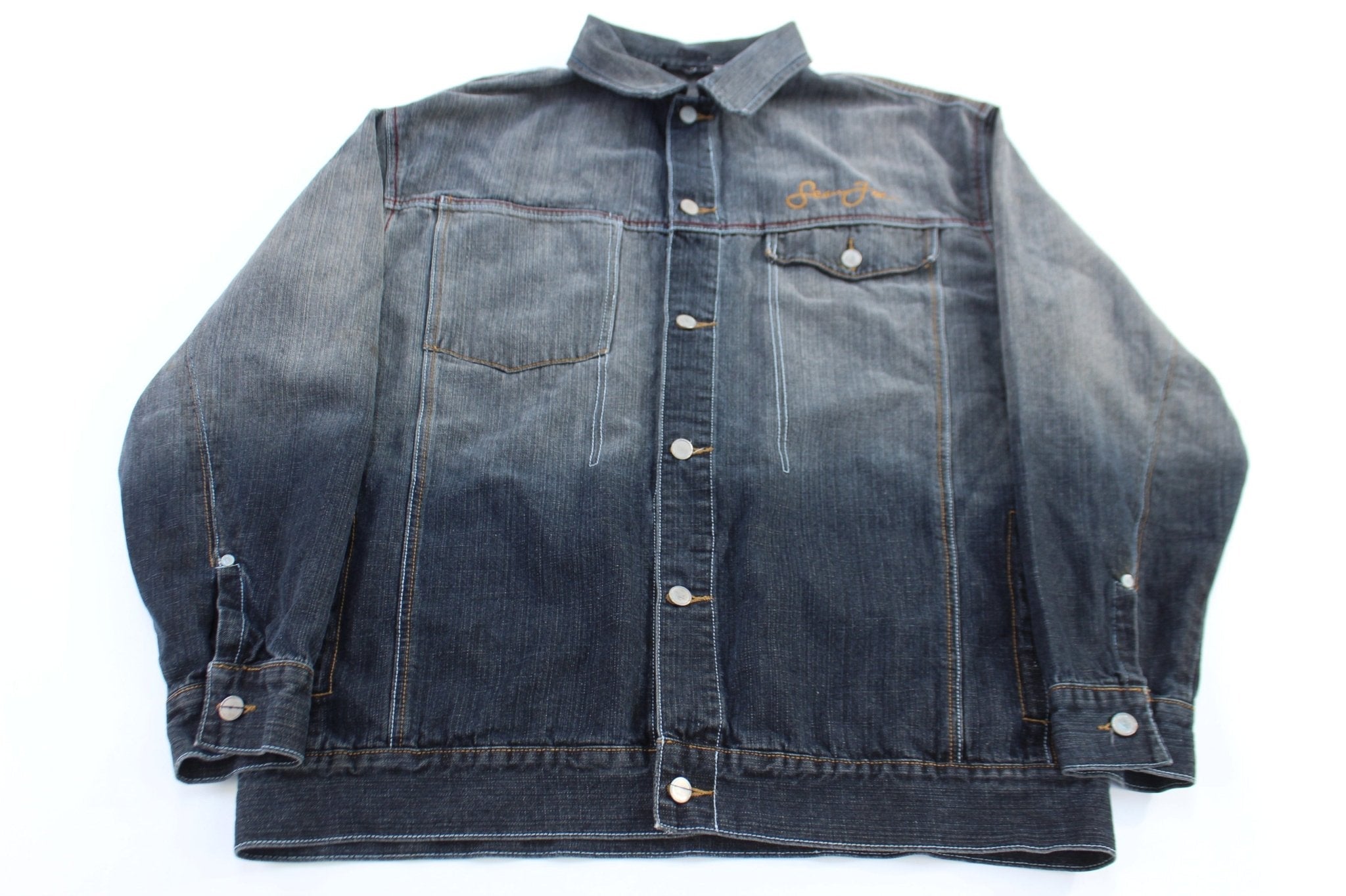 Vintage Sean John Dark Washed Denim Jacket - Jacket - Thrifted Threads