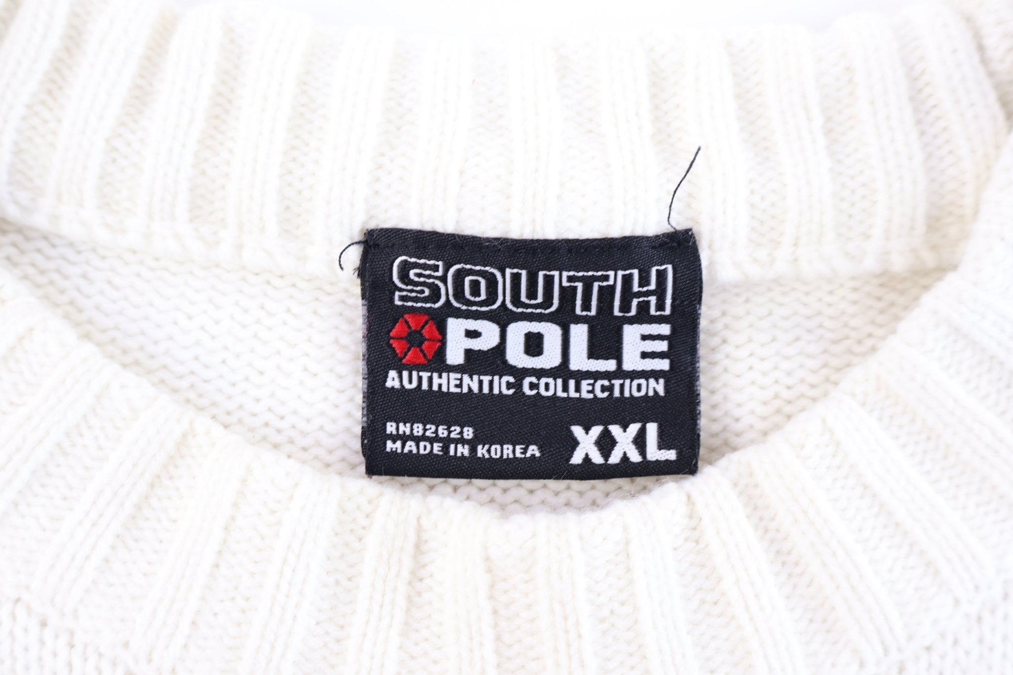 Vintage Southpole Black & White Knit Sweater - Sweater - Thrifted Threads