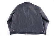 Vintage St. Johns Bay Black Full Zip Leather Jacket - Jacket - Thrifted Threads