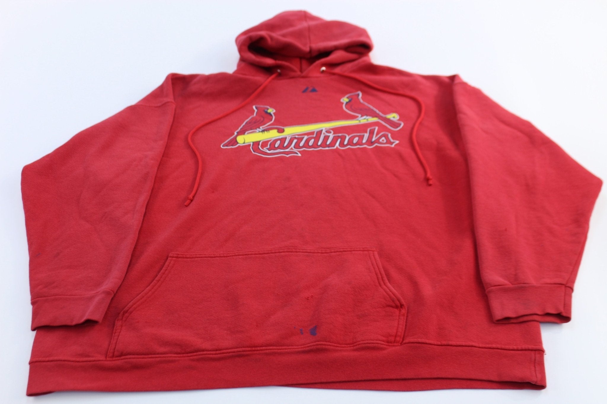 Vintage St. Louis Cardinals Majestic Pullover Hoodie - Jackets - Thrifted Threads