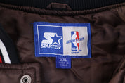 Vintage Starter Chicago Bulls Basketball Bomber Jacket - Jacket - Thrifted Threads