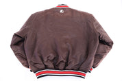 Vintage Starter Chicago Bulls Basketball Bomber Jacket - Jacket - Thrifted Threads