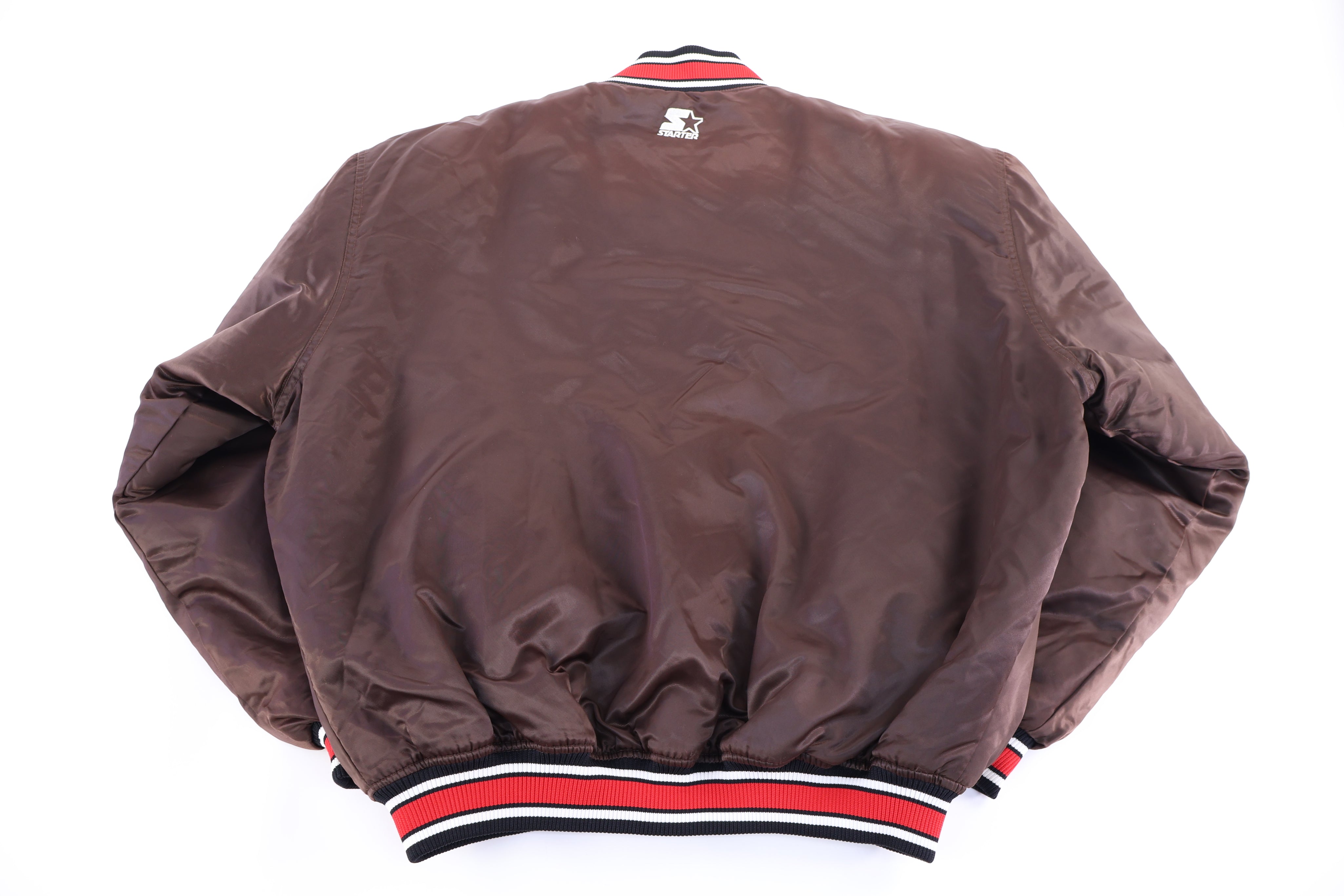 Vintage Starter Chicago Bulls Basketball Bomber Jacket - Jacket - Thrifted Threads