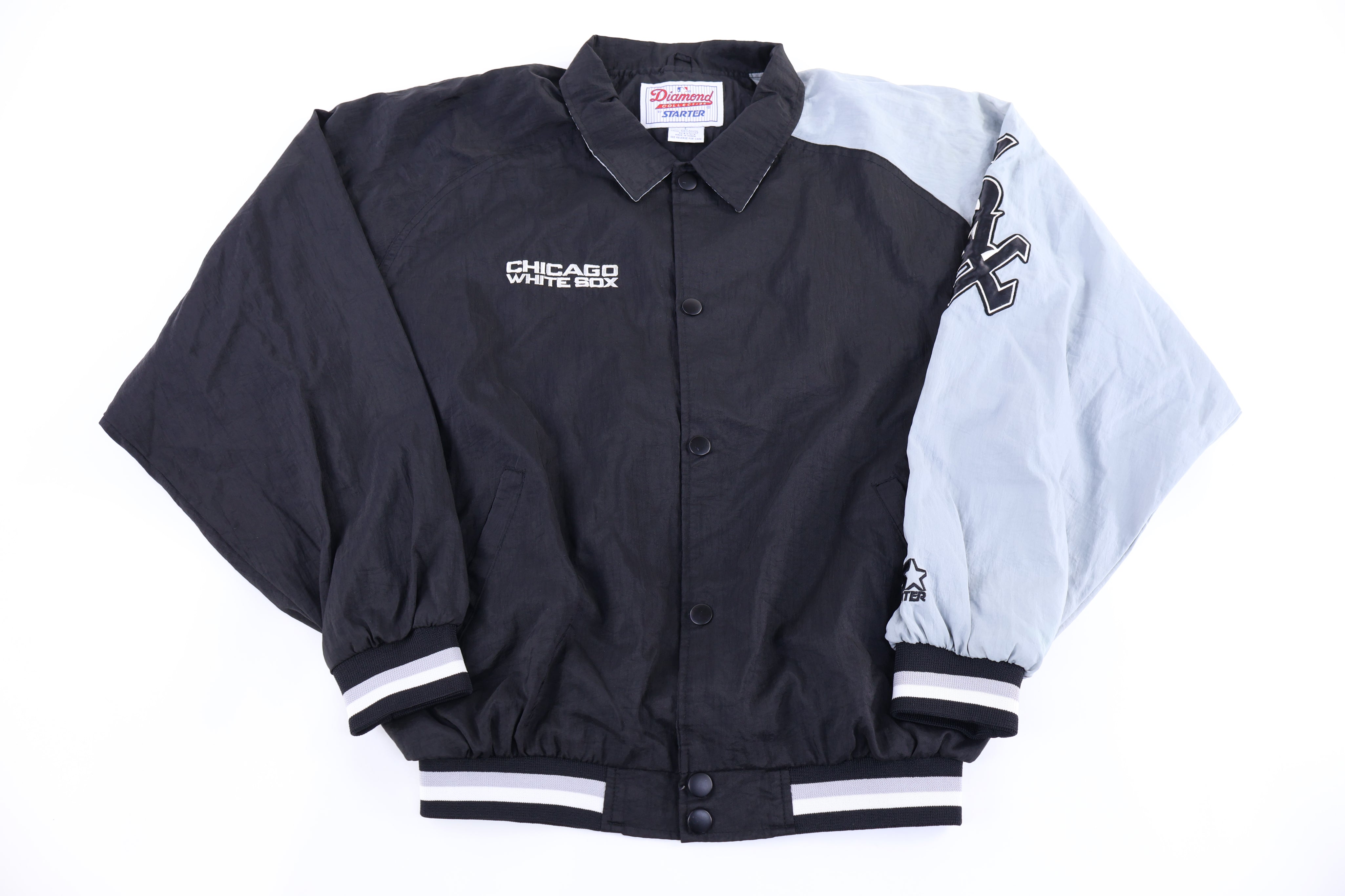 Vintage Starter Chicago White Sox Baseball Full Zip Jacket - jacket - Thrifted Threads