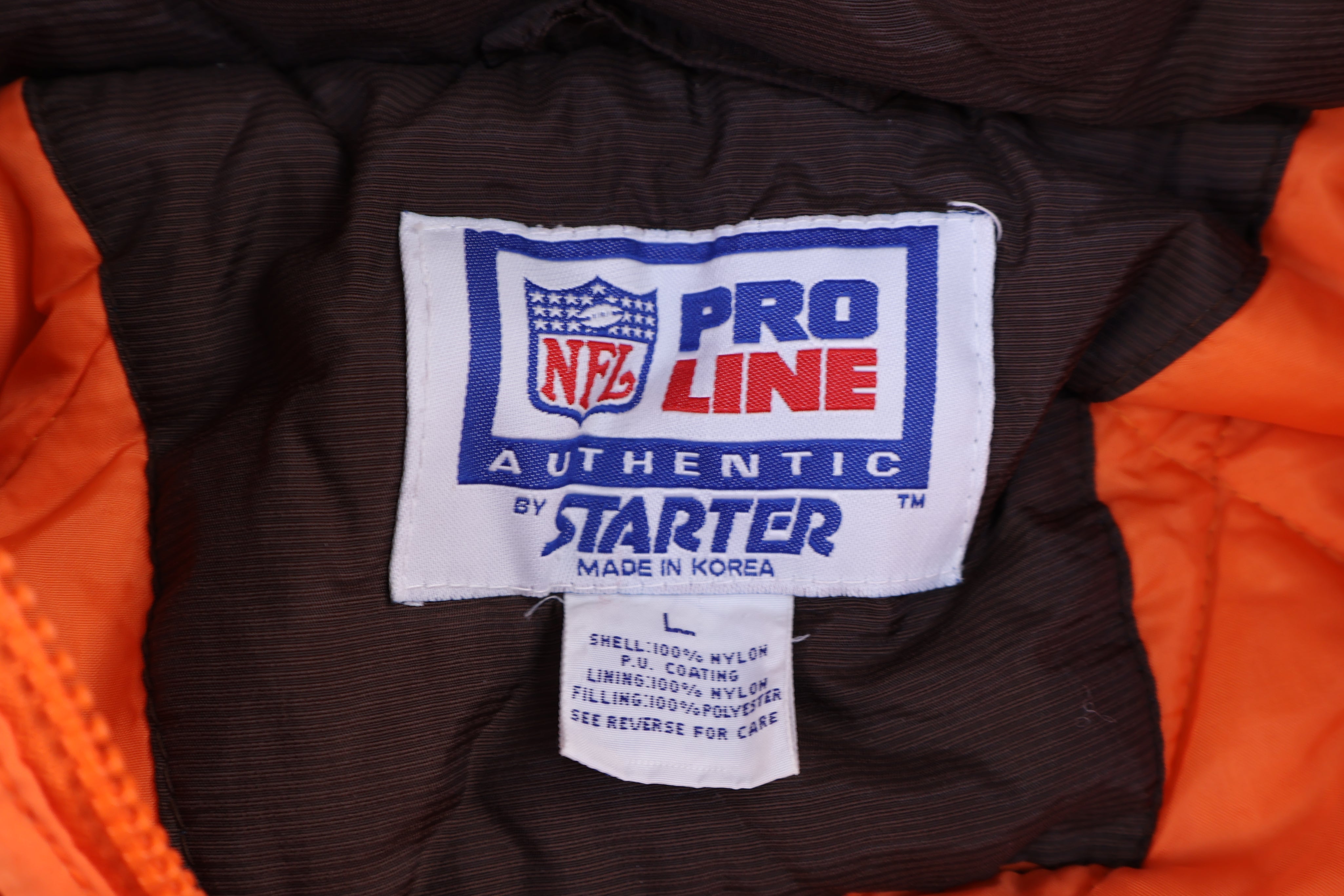 Vintage Starter Cleveland Browns Football Puffer Jacket - Jacket - Thrifted Threads