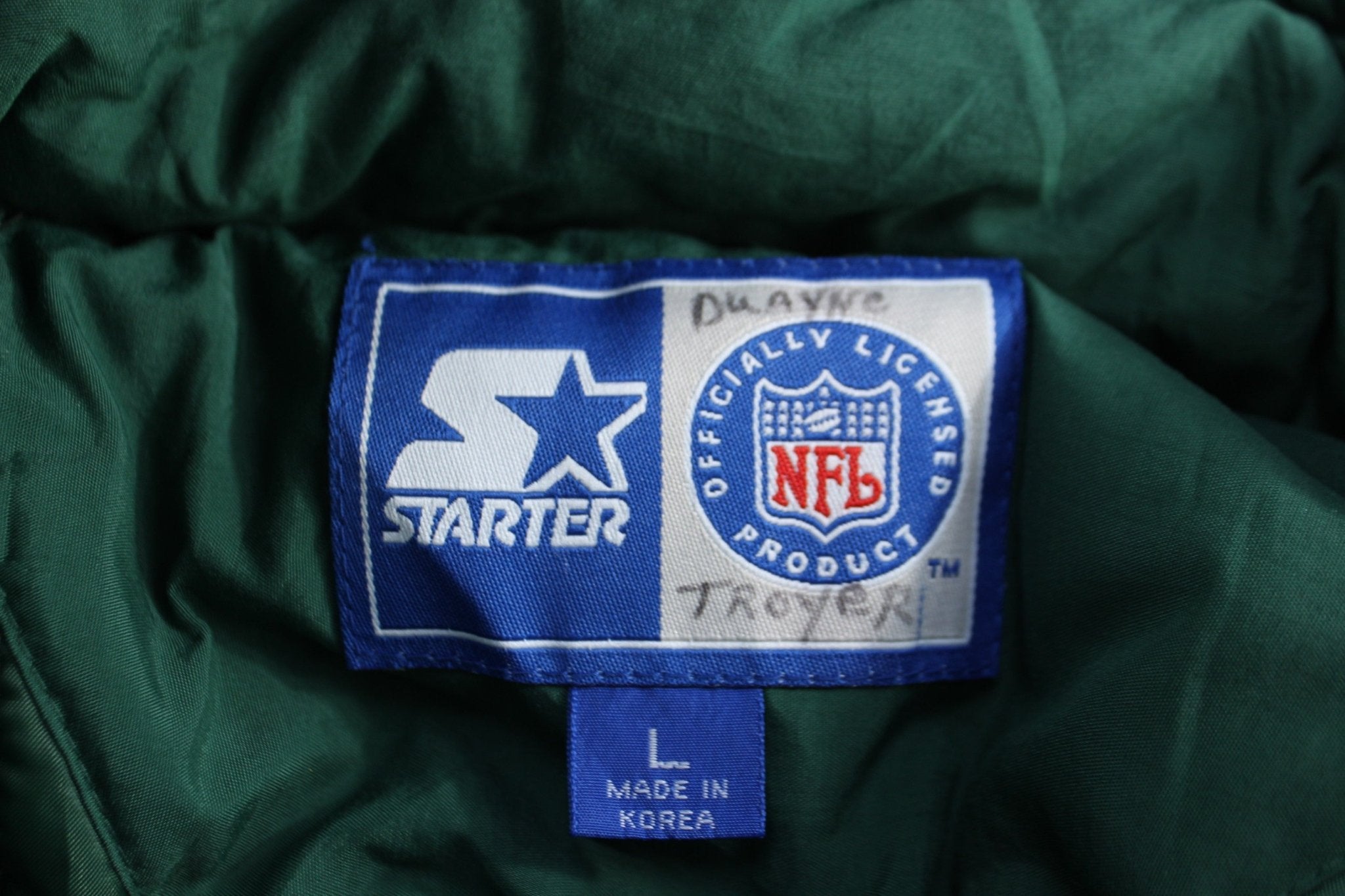 Vintage Starter Green Bay Packers Football Full Zip Jacket - Jacket - Thrifted Threads