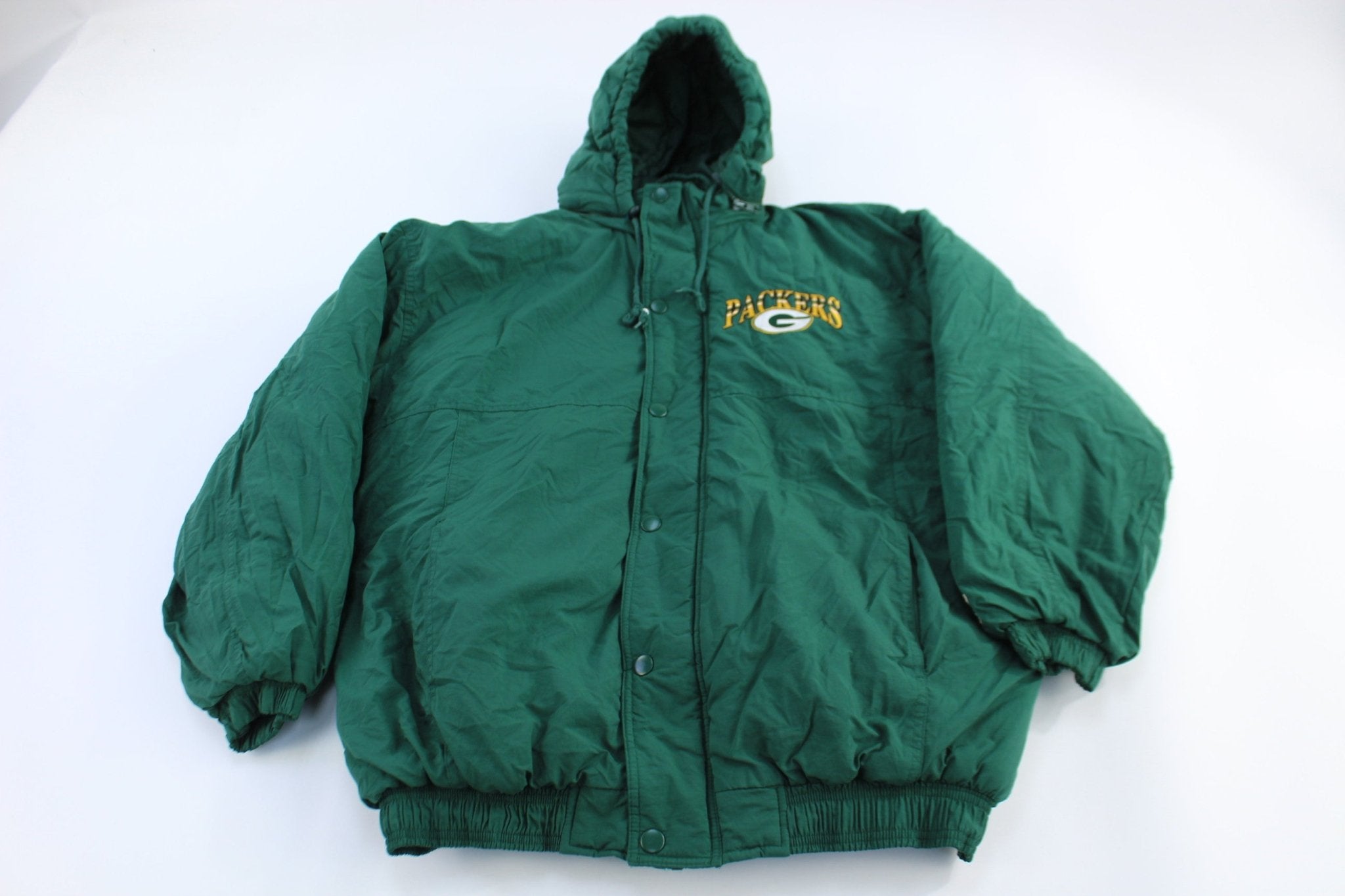 Vintage Starter Green Bay Packers Football Full Zip Jacket - jacket - Thrifted Threads
