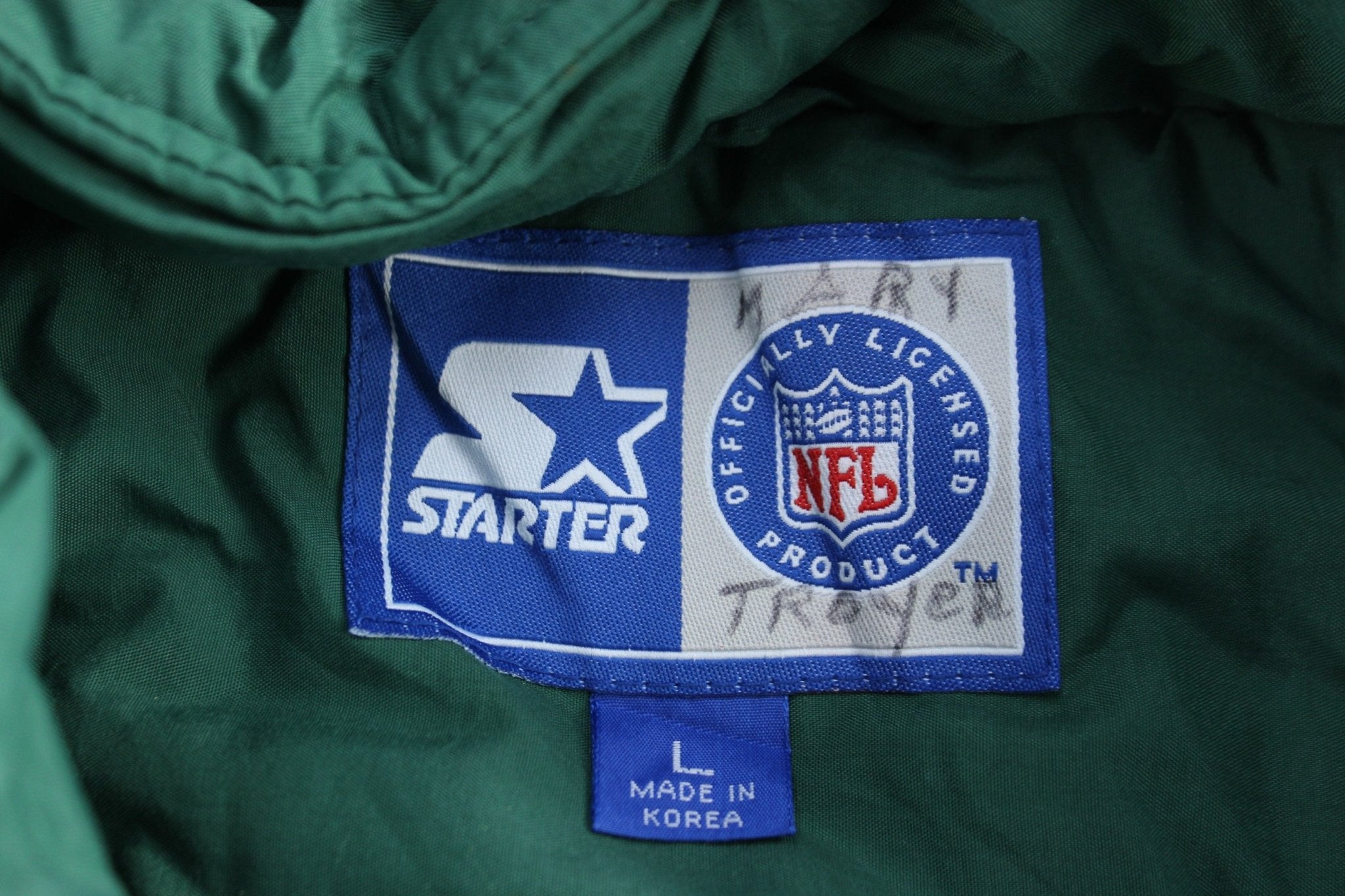 Vintage Starter Green Bay Packers Football Full Zip Jacket - jacket - Thrifted Threads