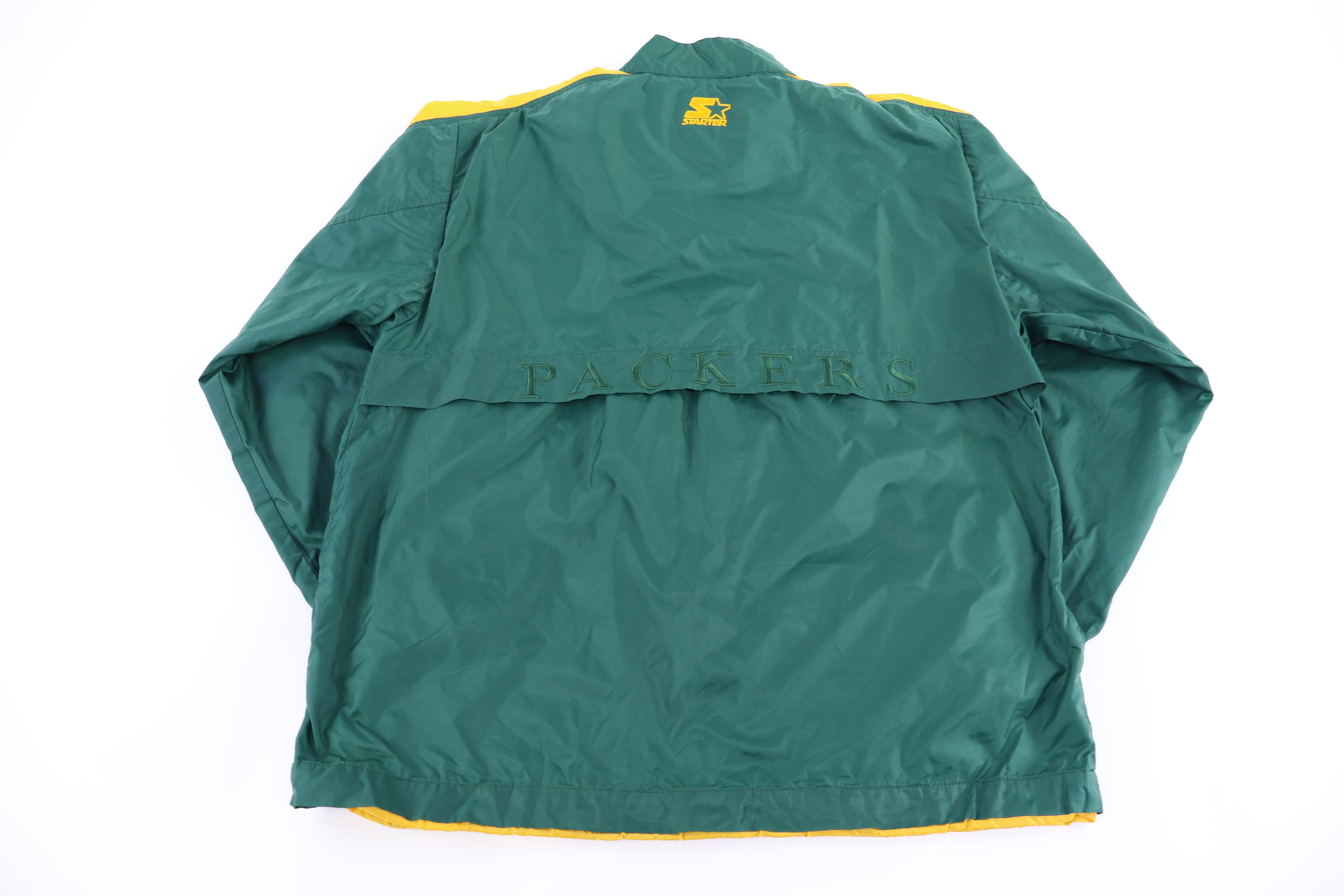 Vintage Starter Green Bay Packers Football Half Zip Windbreaker - Jacket - Thrifted Threads