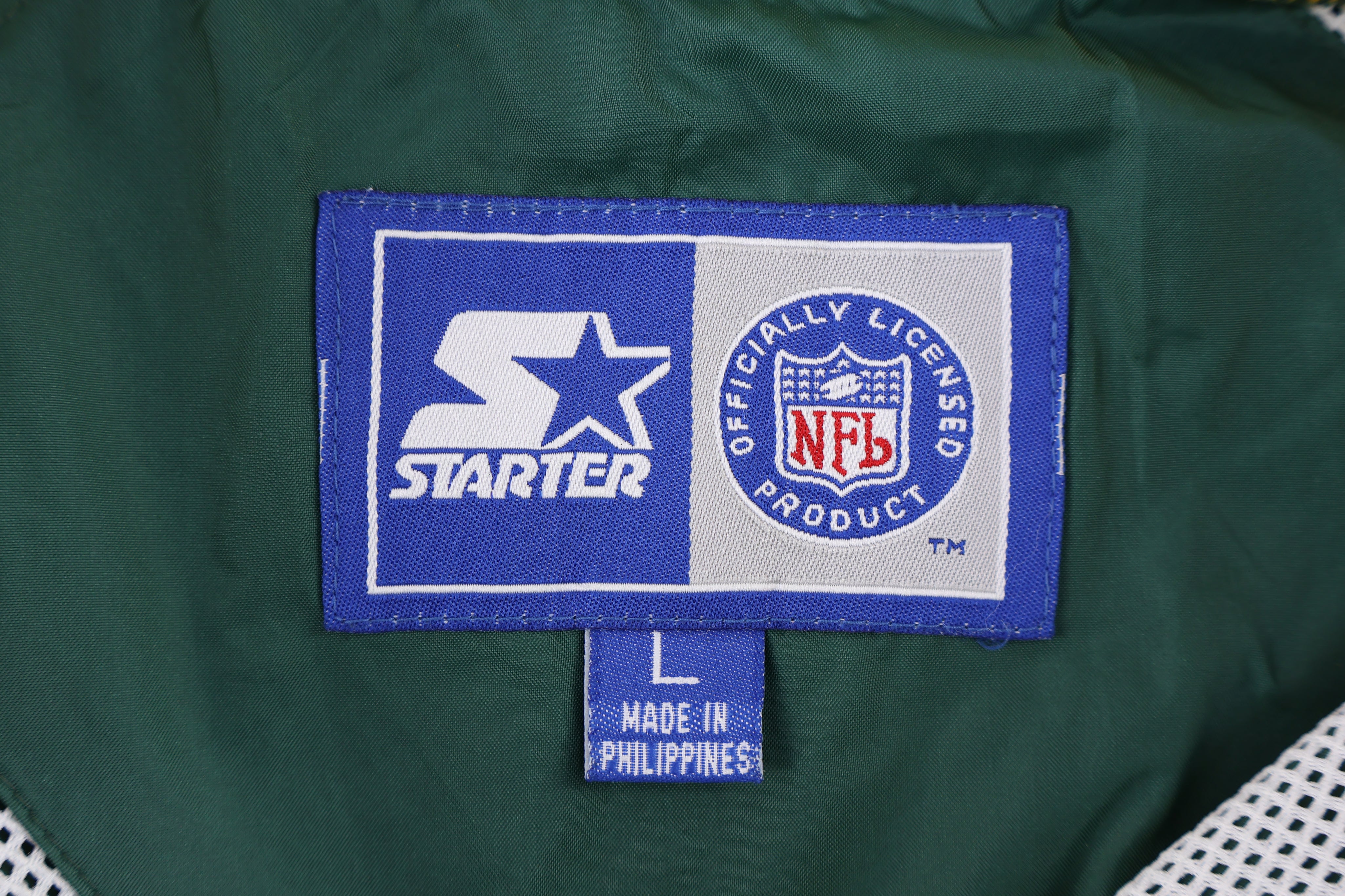 Vintage Starter Green Bay Packers Football Half Zip Windbreaker - Jacket - Thrifted Threads