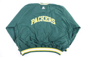 Vintage Starter Green Bay Packers Football Pullover Windbreaker - Jacket - Thrifted Threads