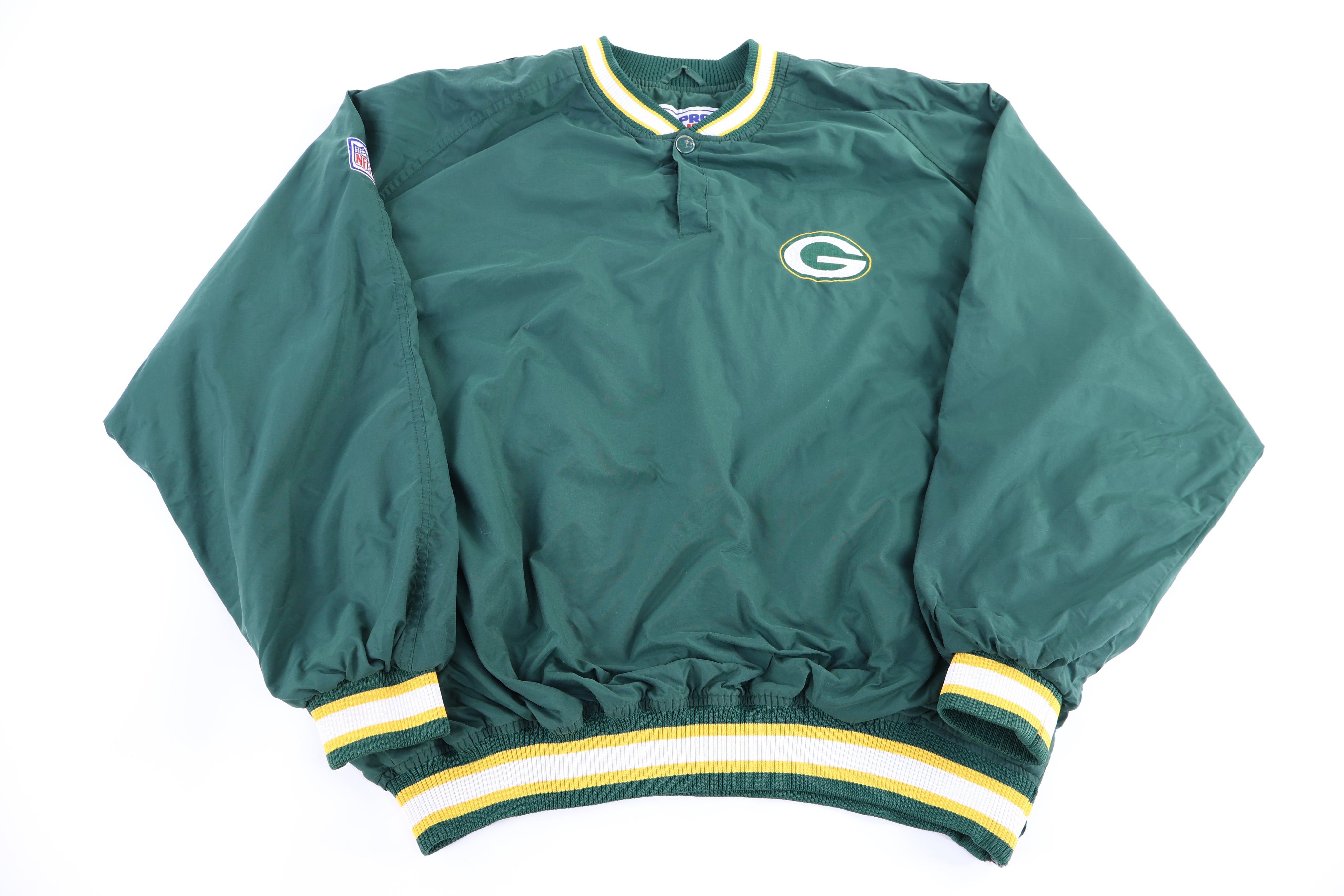 Vintage Starter Green Bay Packers Football Pullover Windbreaker - Jacket - Thrifted Threads