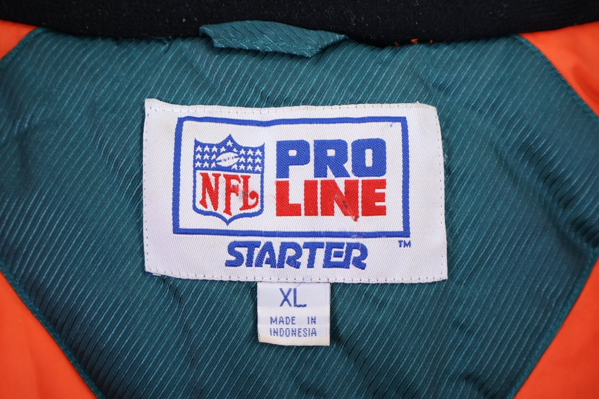 Vintage Starter Miami Dolphins Puffer Jacket - Jacket - Thrifted Threads