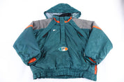 Vintage Starter Miami Dolphins Puffer Jacket - Jacket - Thrifted Threads