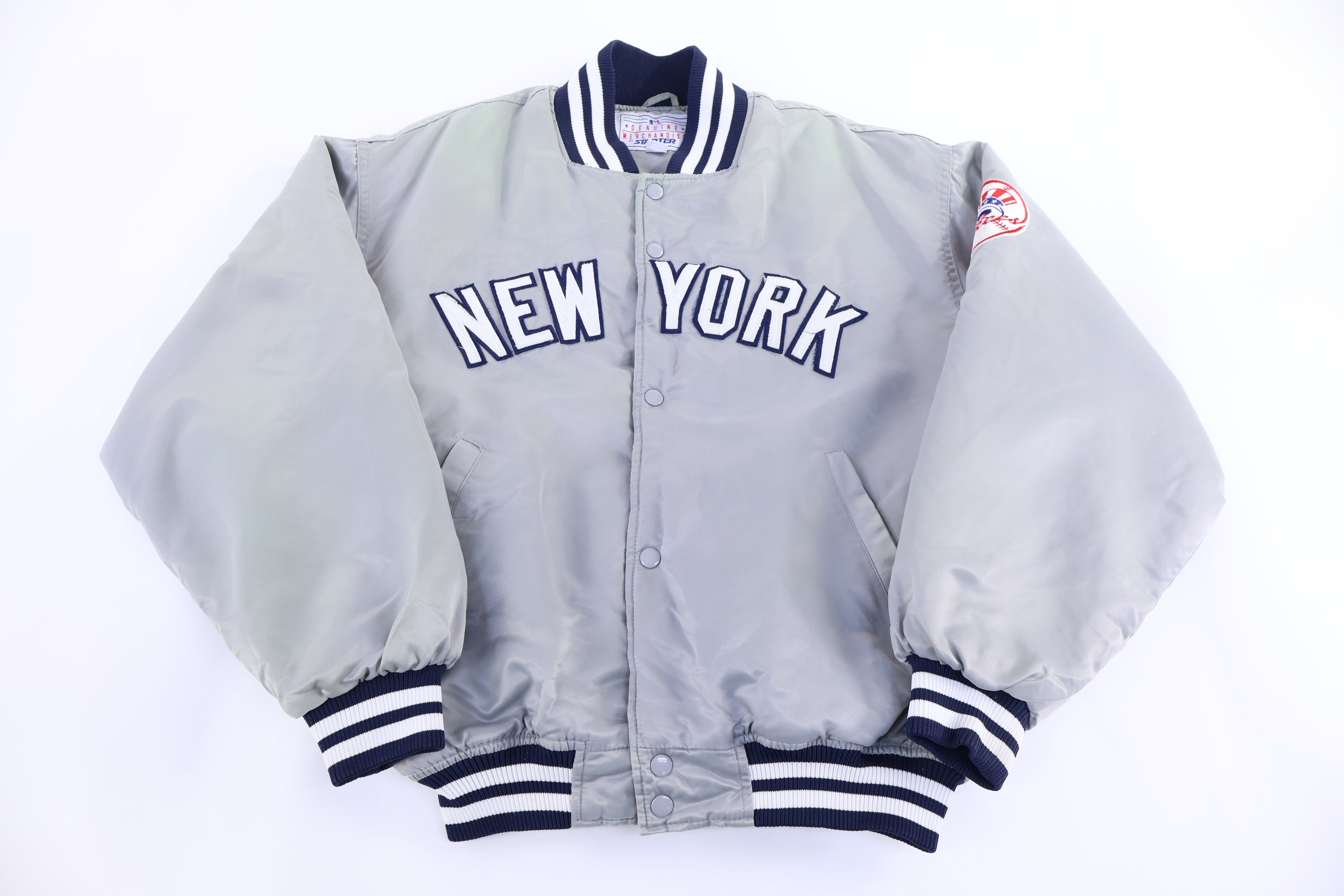 Vintage Starter New York Yankees Bomber Jacket - Jacket - Thrifted Threads