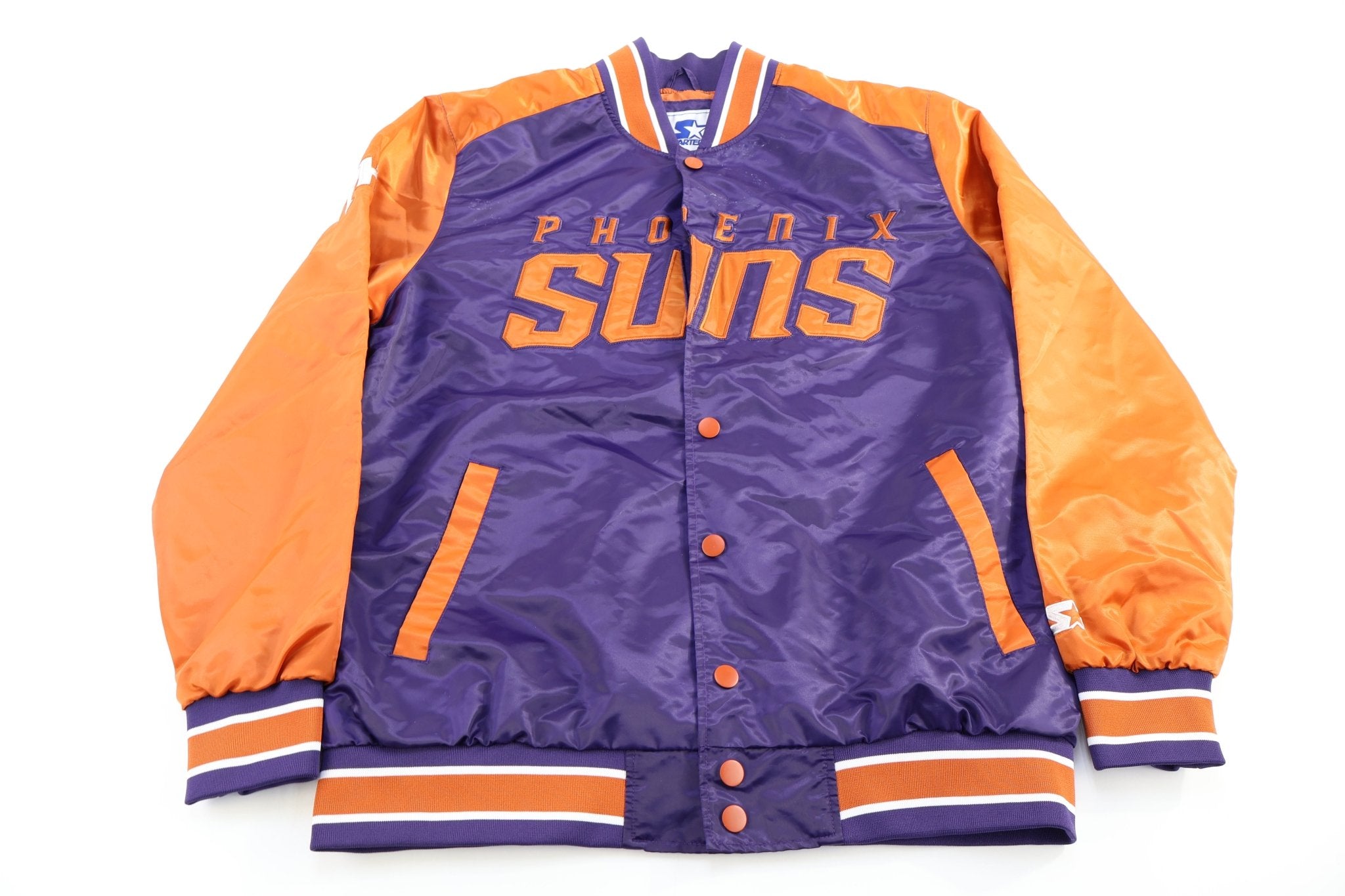 Vintage Starter Phoenix Suns Basketball Bomber Jacket - Jacket - Thrifted Threads