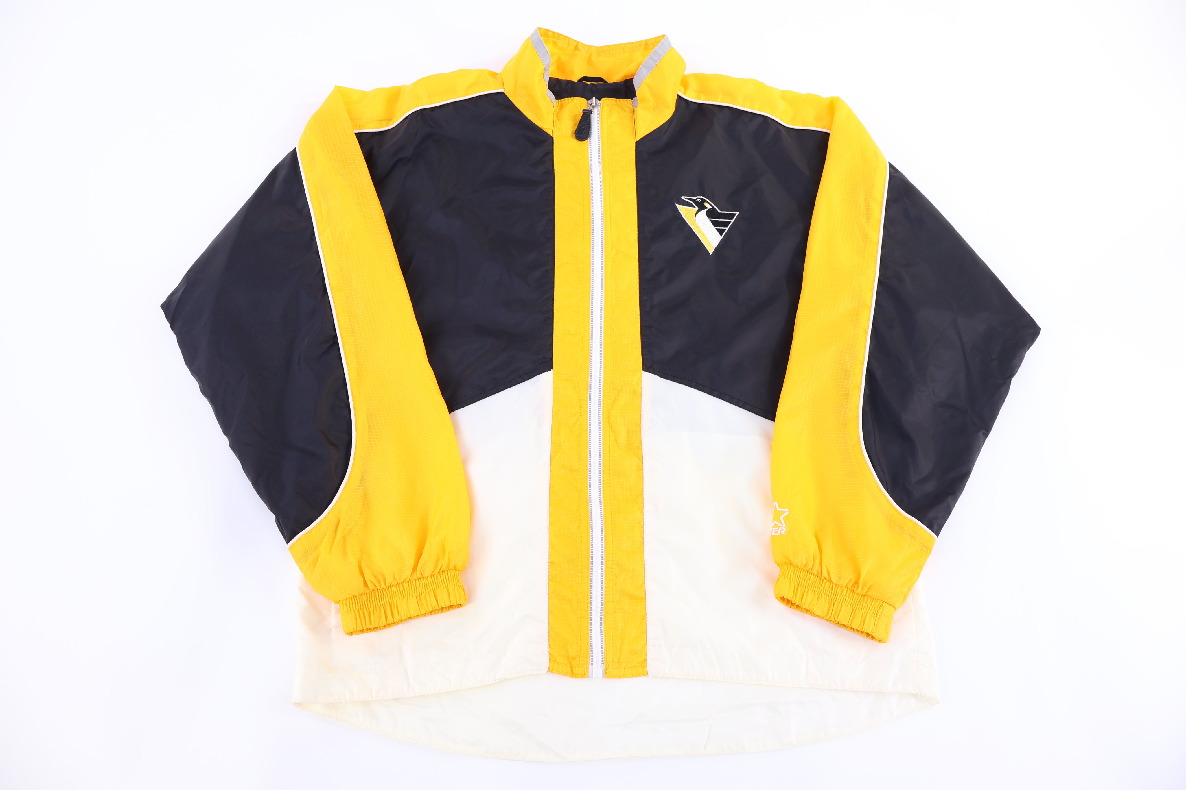 Vintage Starter Pittsburgh Penguins Hockey Full Zip Windbreaker - Jacket - Thrifted Threads