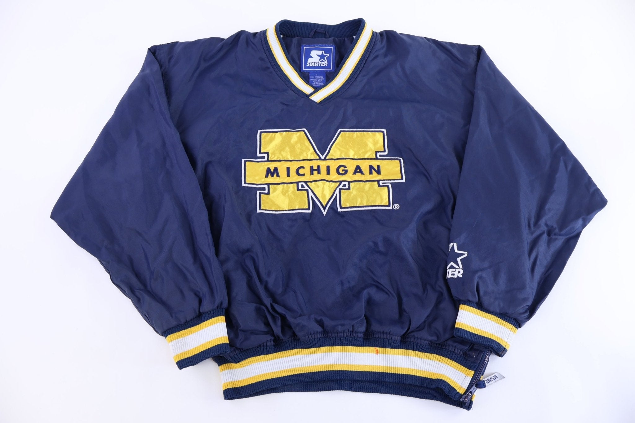 Vintage Starter University of Michigan Pullover Windbreaker - Jacket - Thrifted Threads