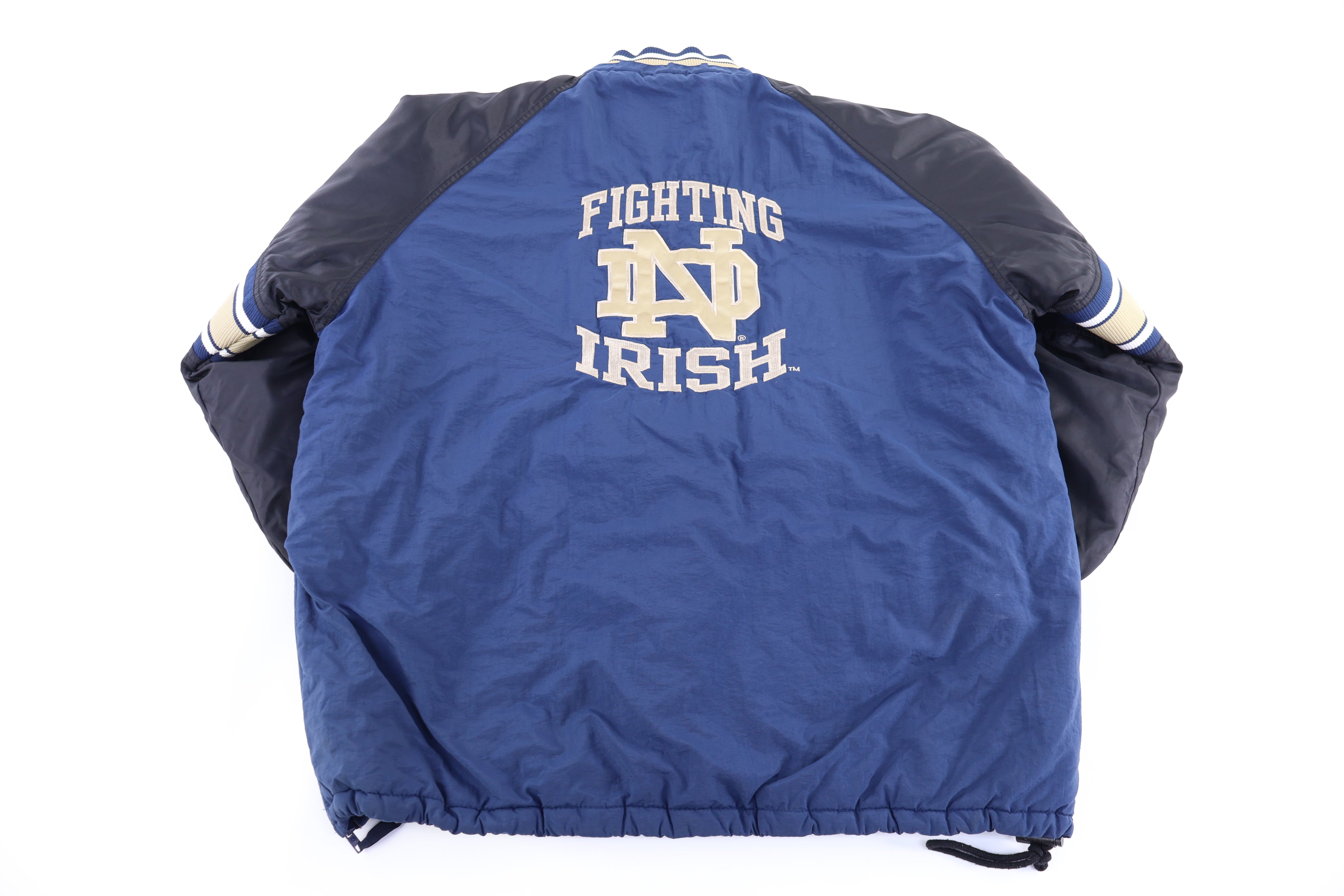 Vintage Starter University of Notre Dame Half Zip Jacket - Jacket - Thrifted Threads