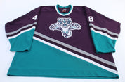 Vintage Stroot 48 Purple, Green & White Hockey Jersey - Jerseys/Tanks - Thrifted Threads