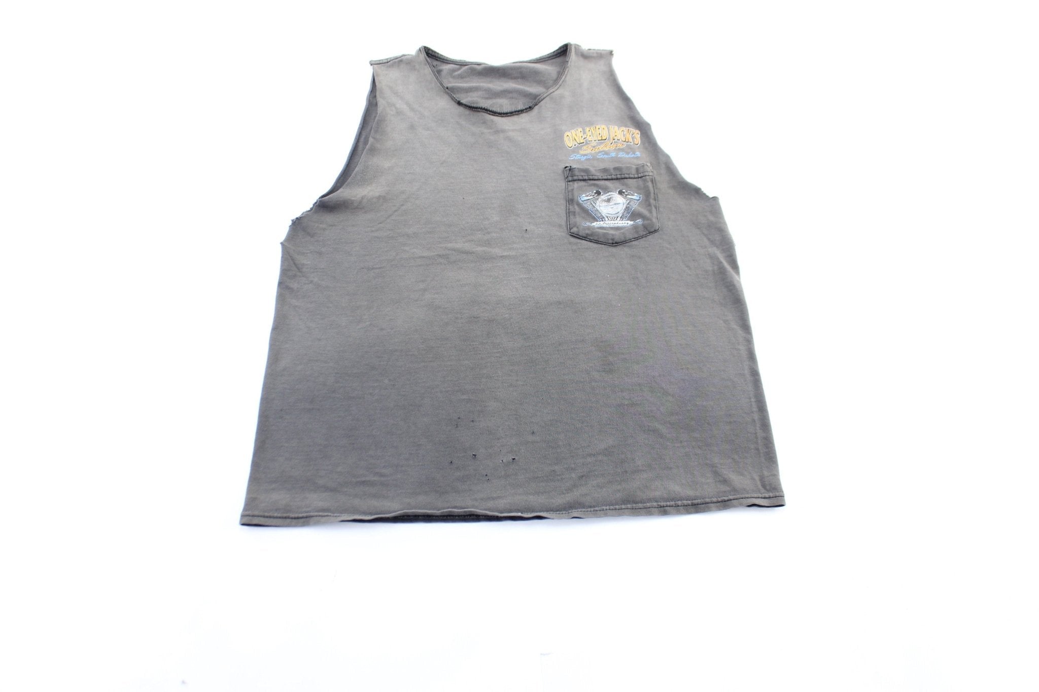 Vintage Sturgis South Dakota One Eyed Jack's Graphic Tank Top - Jerseys/Tanks - Thrifted Threads