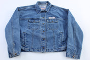 Vintage Super Dry Denim Trucker Jacket - ThriftedThreads.com