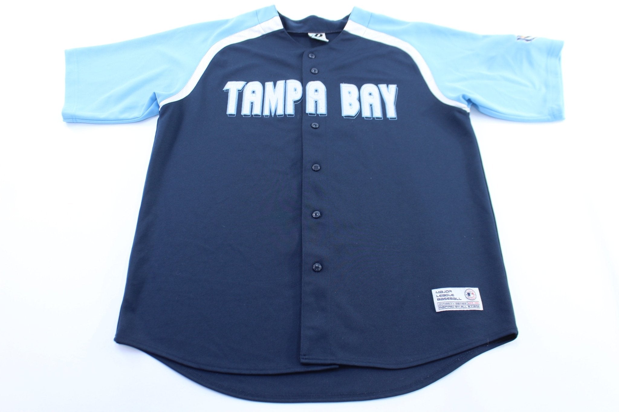 Vintage Tampa Bay Rays Embroidered Baseball Jersey - ThriftedThreads.com