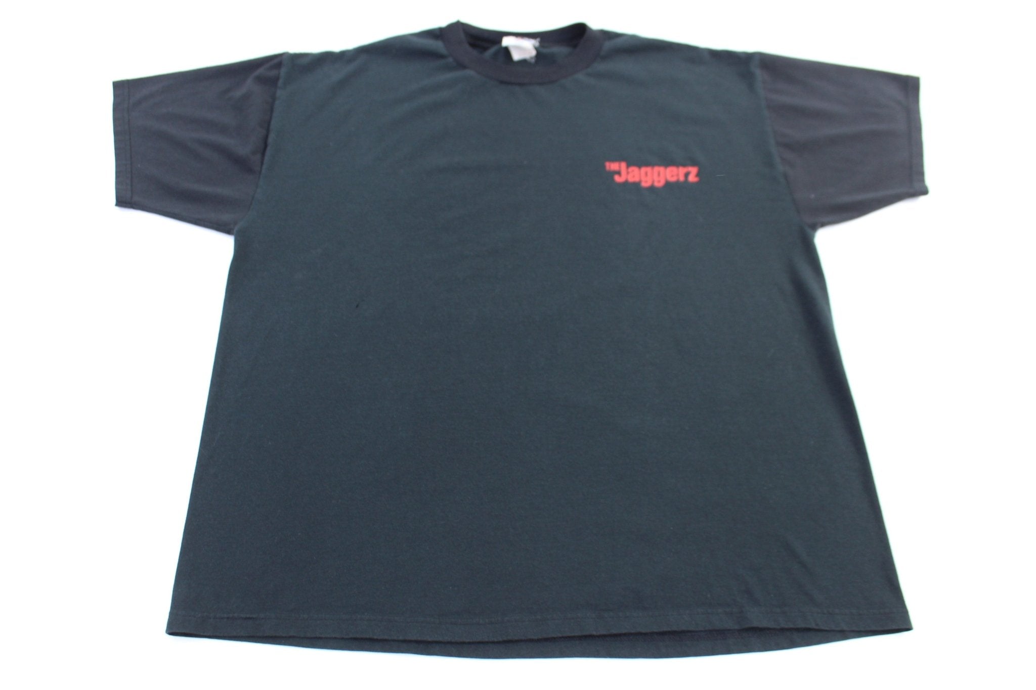 Vintage The Jaggerz Black T-shirt - ThriftedThreads.com