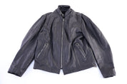 Vintage The Leather Shop Black Leather Jacket - Jacket - Thrifted Threads