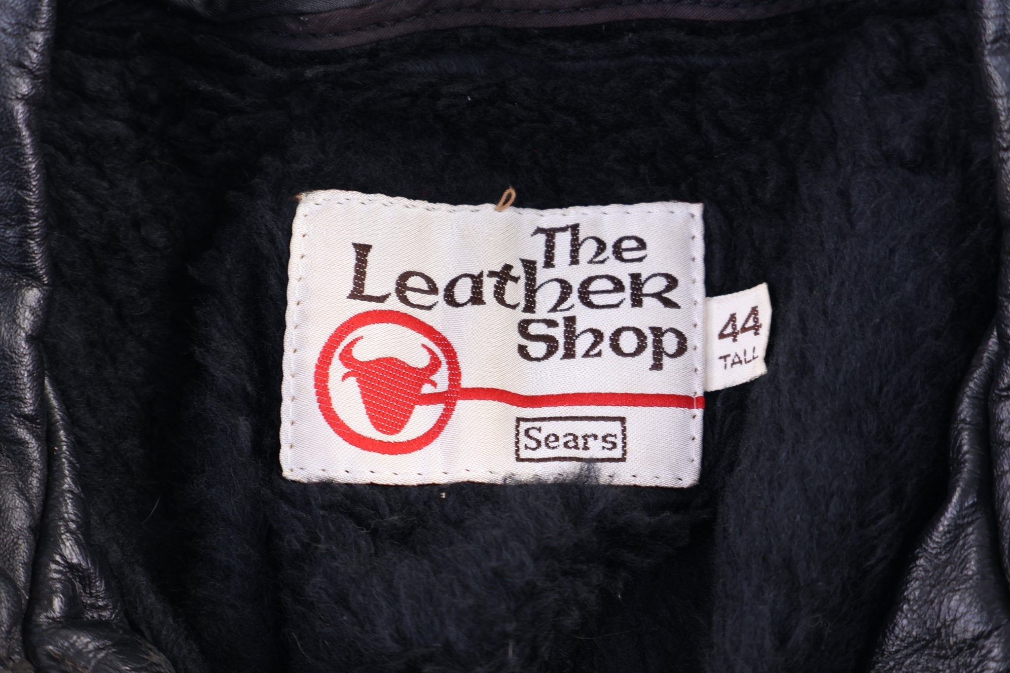 Vintage The Leather Shop Black Leather Jacket - Jacket - Thrifted Threads