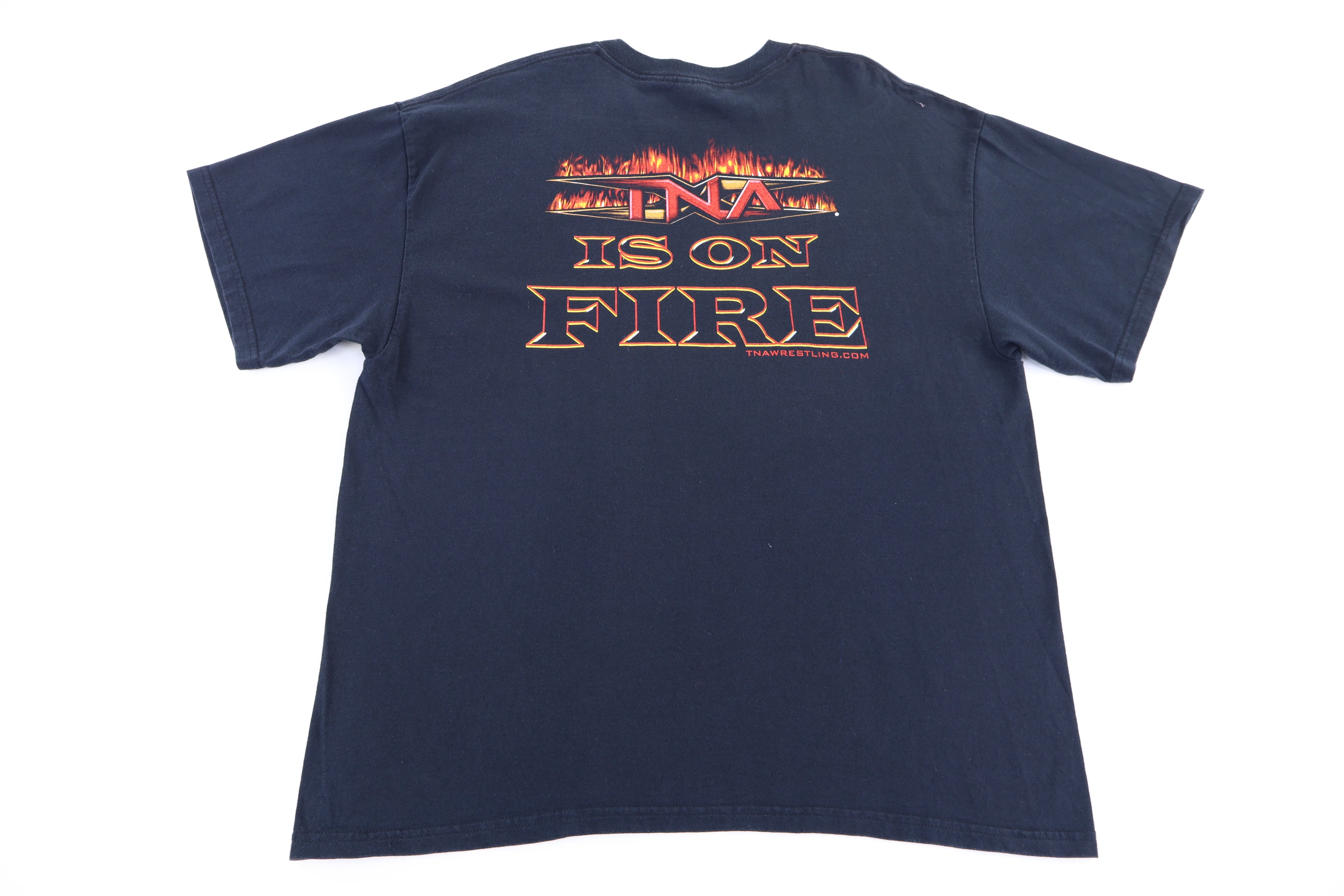 Vintage TNA Is On Fire Wrestling T-shirt - Shirts & Tops - Thrifted Threads