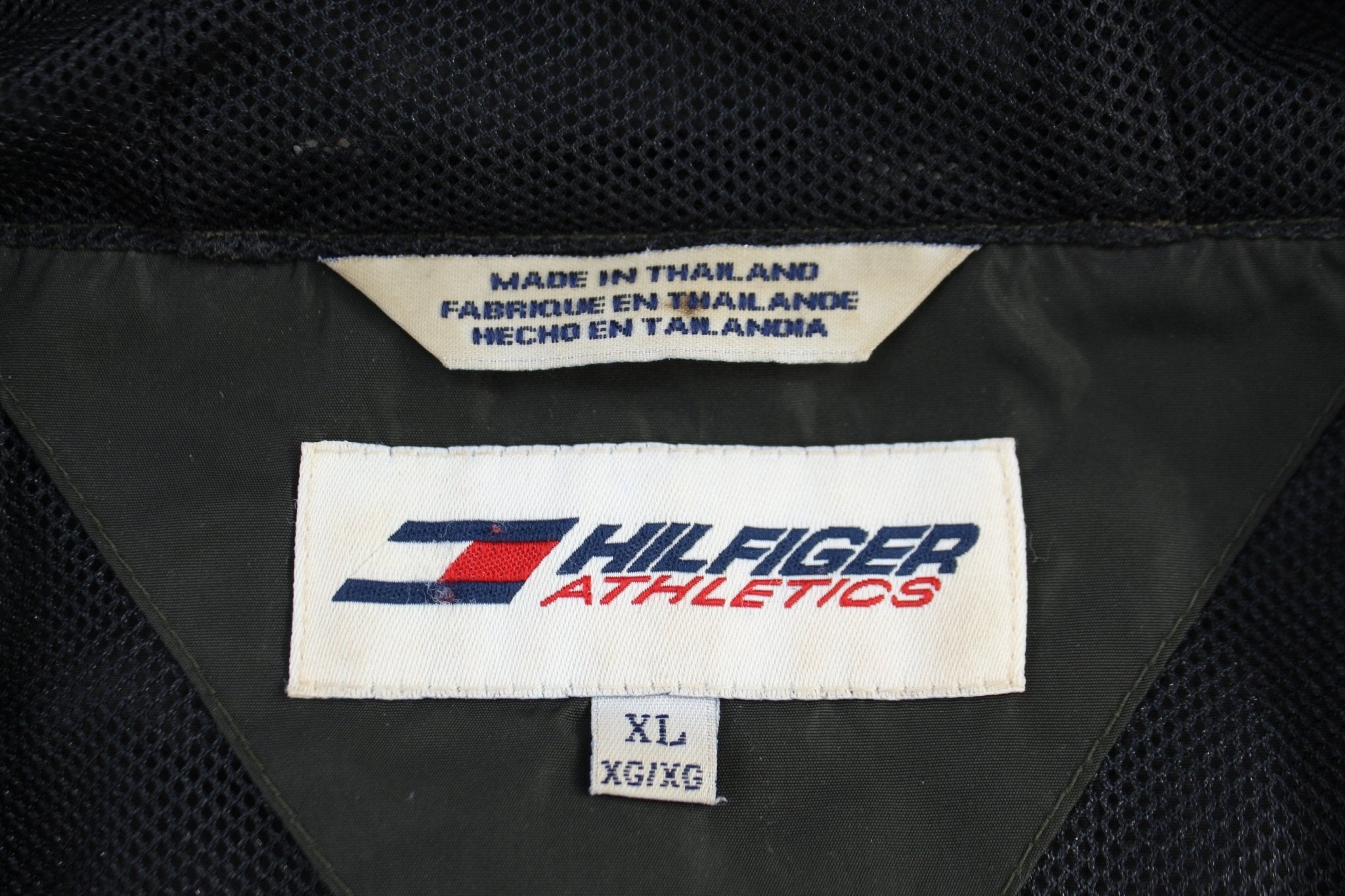 Vintage Tommy Hilfiger Athletics Green Full Zip Windbreaker - Jacket - Thrifted Threads