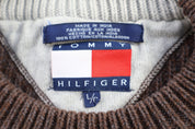 Vintage Tommy Hilfiger Brown Knit Sweater - Sweater - Thrifted Threads