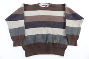 Vintage Tommy Hilfiger Brown Knit Sweater - Sweater - Thrifted Threads