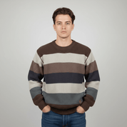 Vintage Tommy Hilfiger Brown Knit Sweater - Sweater - Thrifted Threads