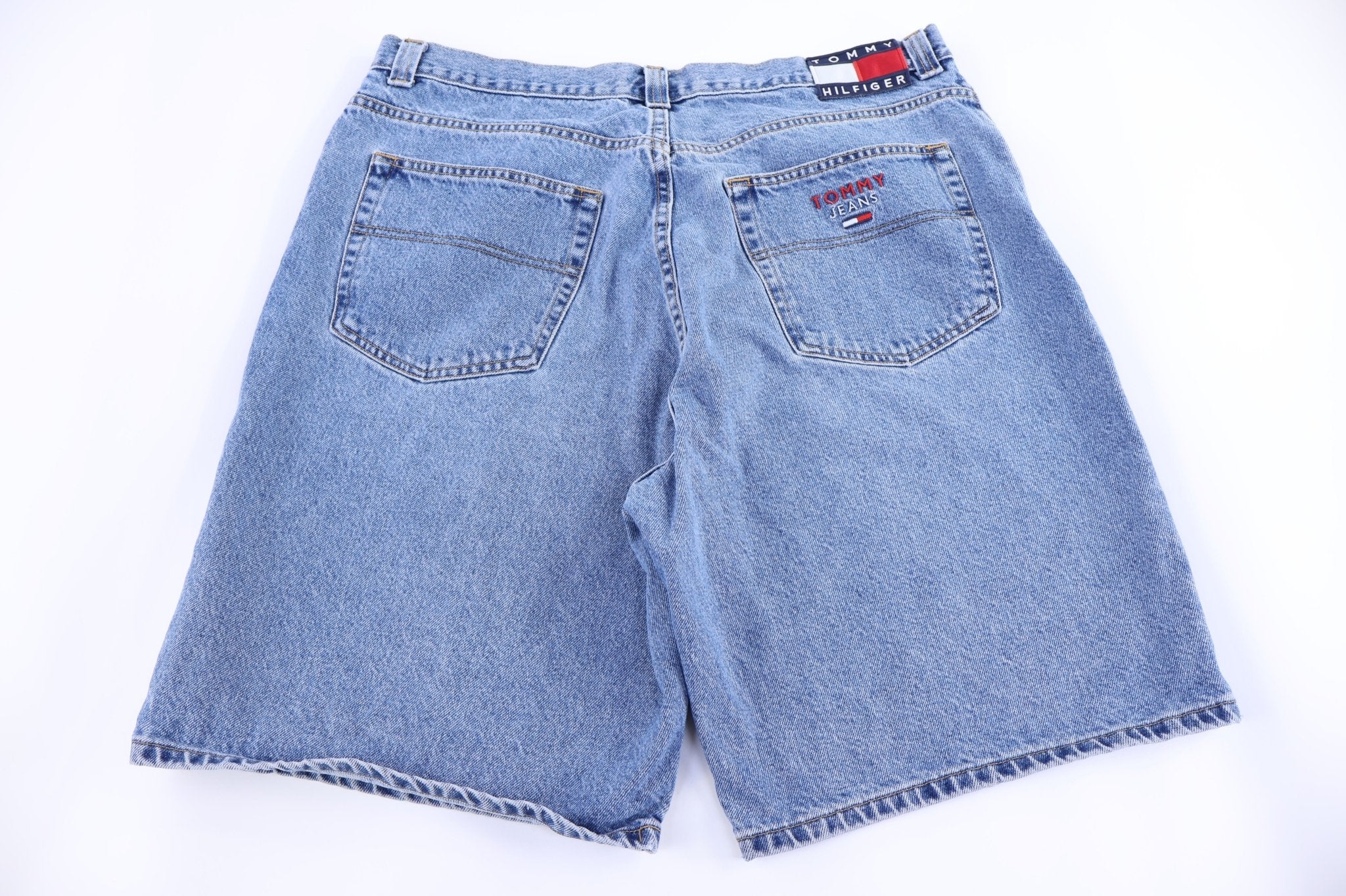 Vintage Tommy Hilfiger Embroidered Denim Shorts - Pants/Shorts - Thrifted Threads