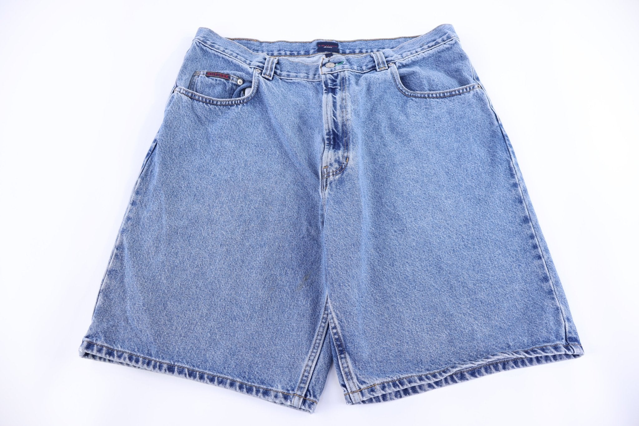 Vintage Tommy Hilfiger Embroidered Denim Shorts - Pants/Shorts - Thrifted Threads