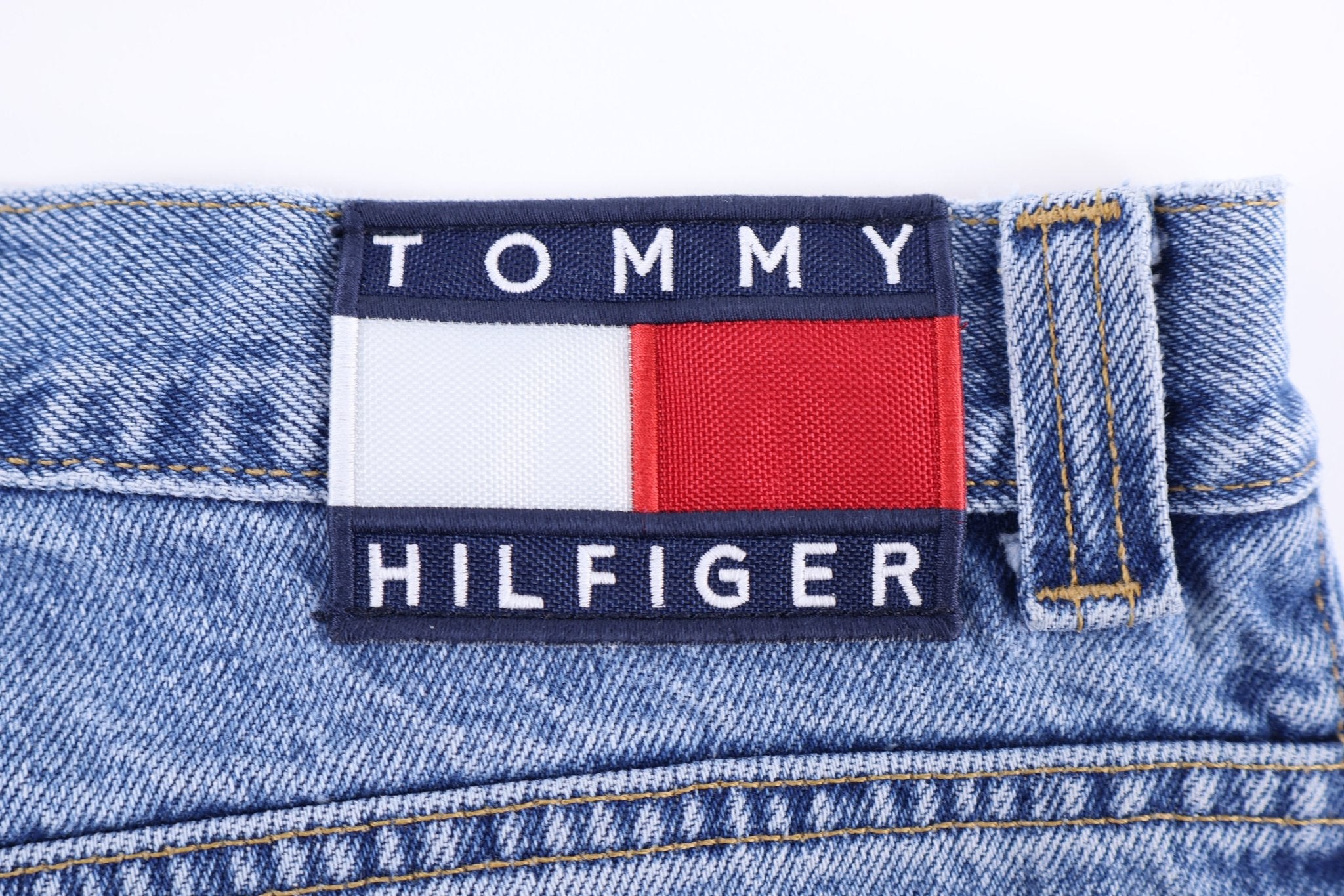 Vintage Tommy Hilfiger Embroidered Denim Shorts - Pants/Shorts - Thrifted Threads