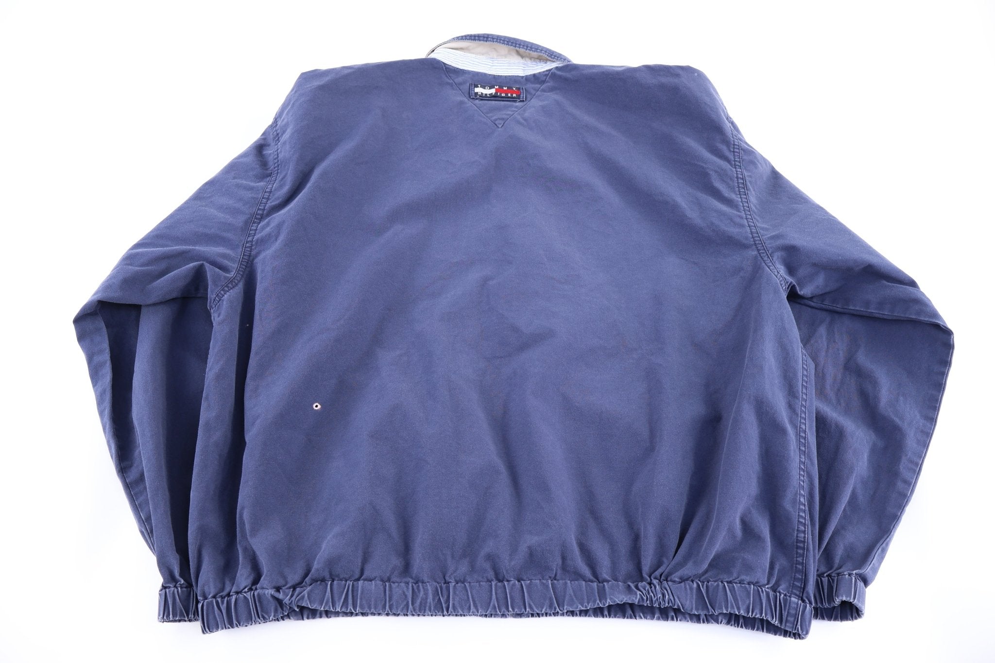 Vintage Tommy Hilfiger Embroidered Logo Full Zip Jacket - Jacket - Thrifted Threads