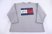 Vintage Tommy Hilfiger Grey Pullover - Sweater - Thrifted Threads