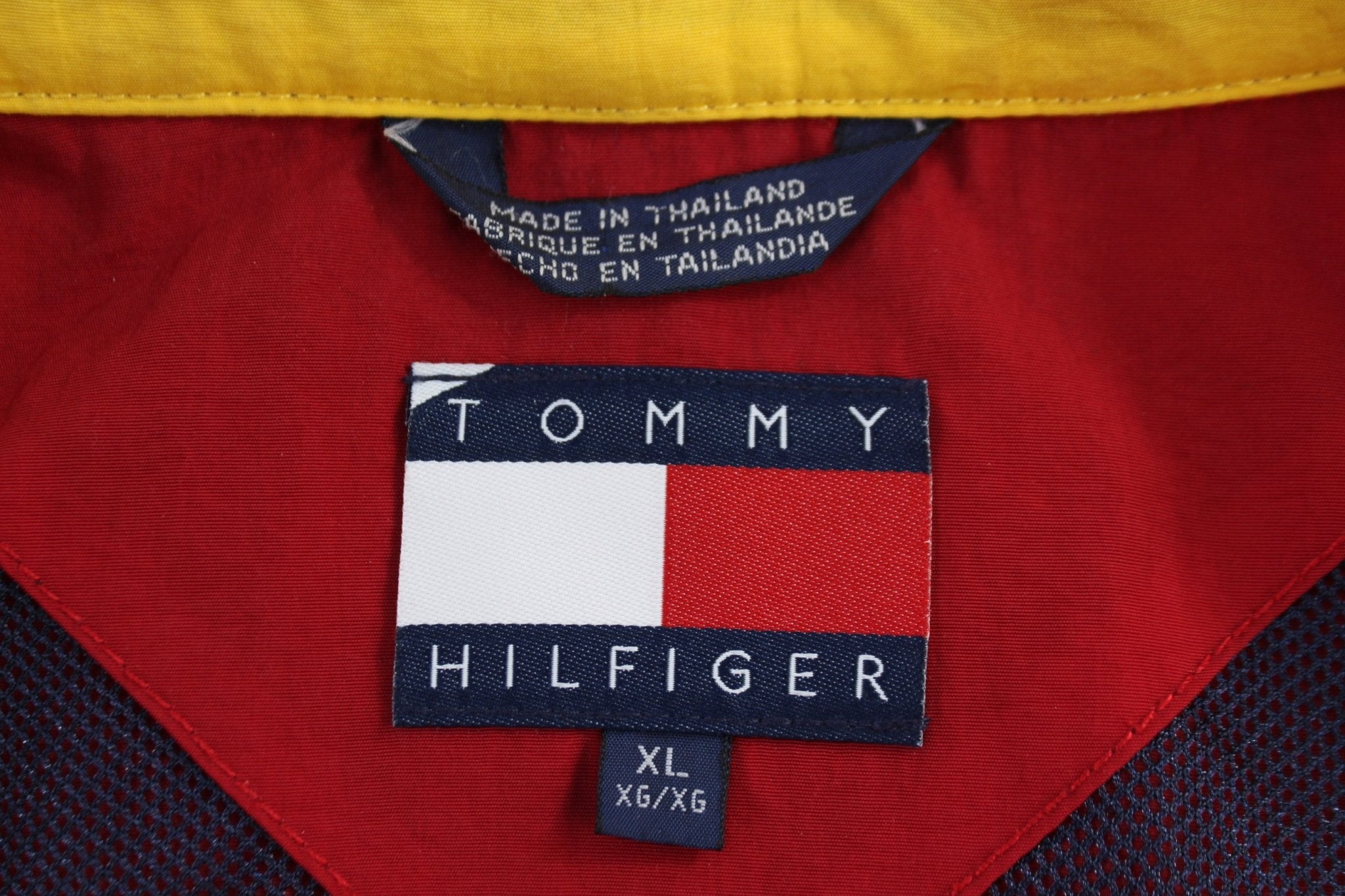 Vintage Tommy Hilfiger Red Full Zip Jacket - Jacket - Thrifted Threads
