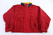Vintage Tommy Hilfiger Red Full Zip Jacket - Jacket - Thrifted Threads
