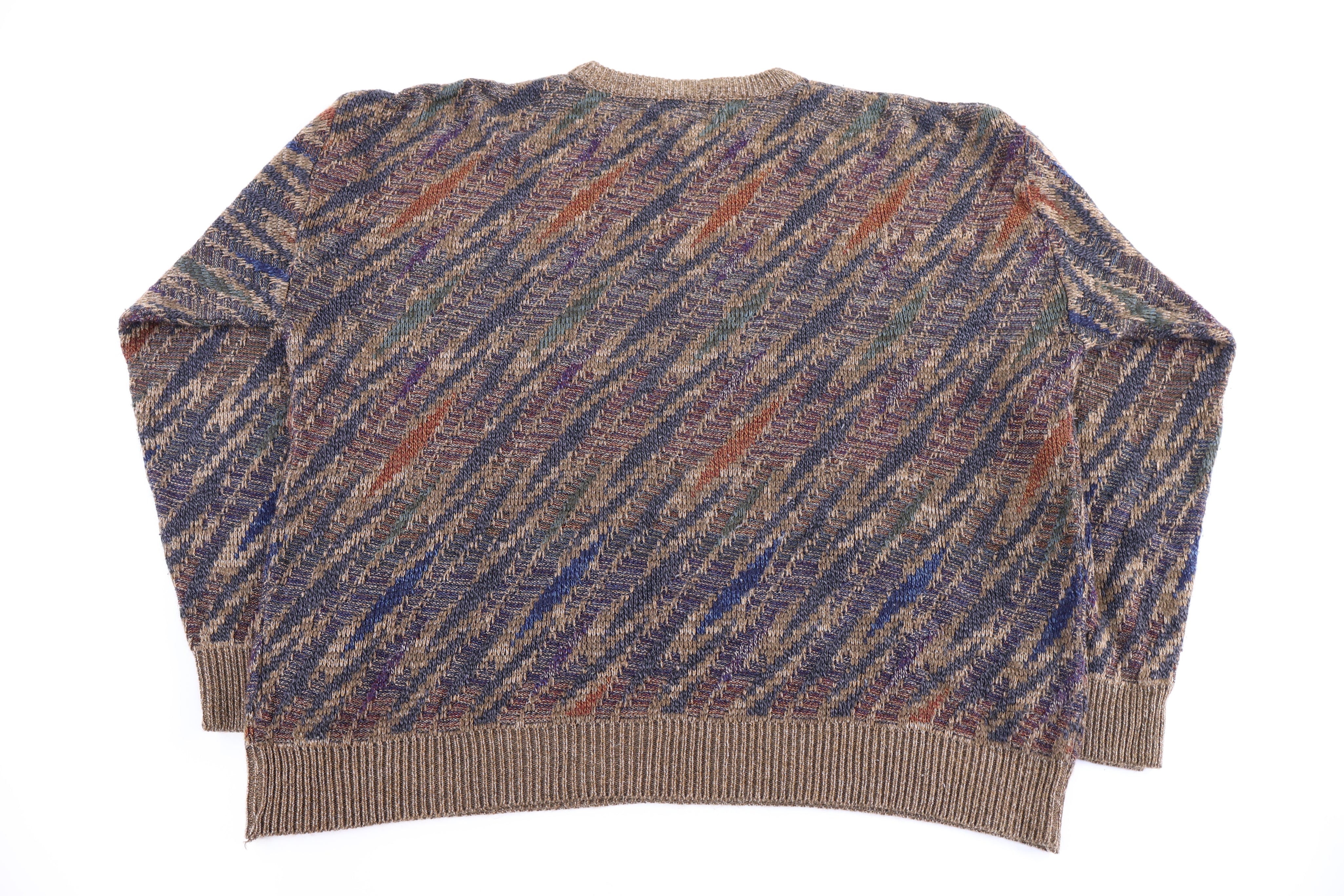 Vintage Towncraft Multipattern Knit Sweater - Sweater - Thrifted Threads