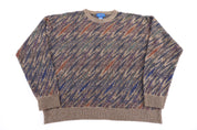 Vintage Towncraft Multipattern Knit Sweater - Sweater - Thrifted Threads
