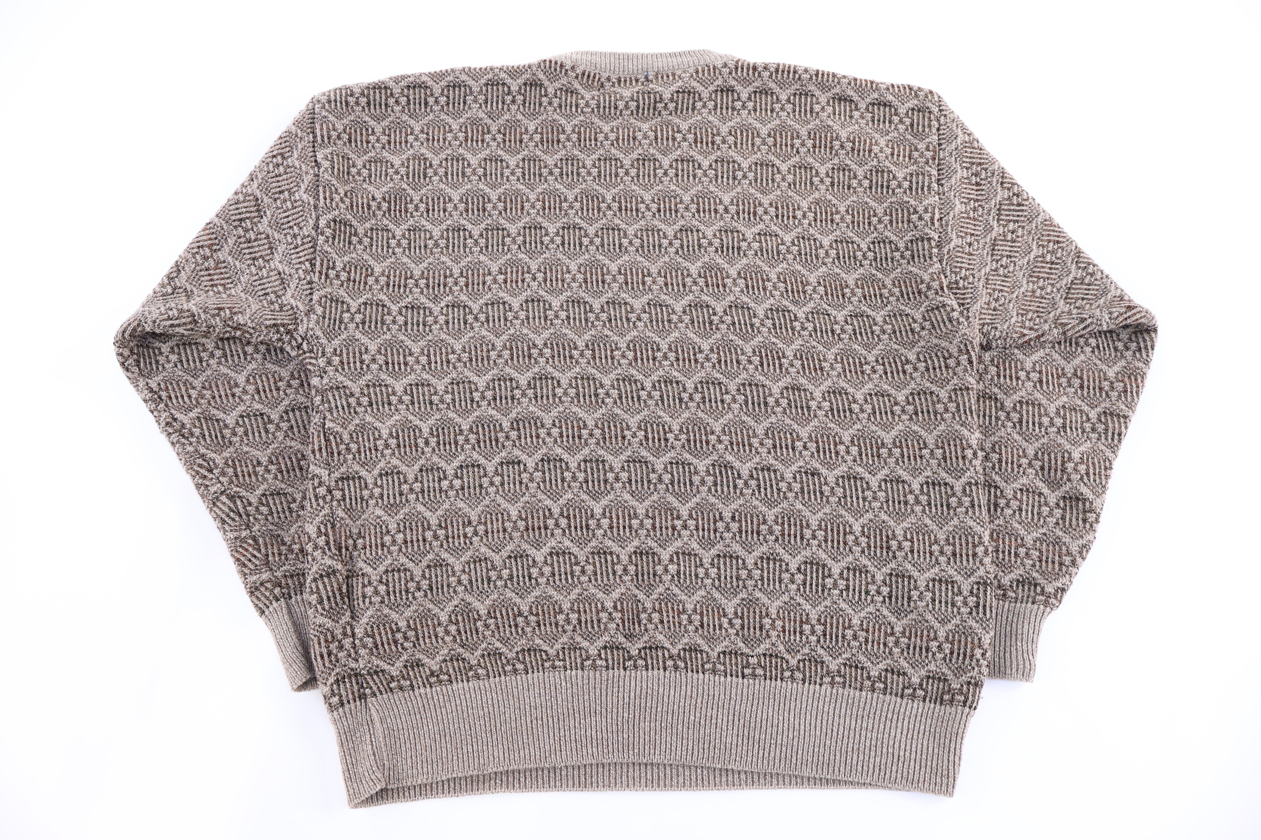 Vintage Towncraft Multipattern Knit Sweater - Sweater - Thrifted Threads