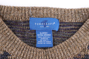 Vintage Towncraft Multipattern Knit Sweater - Sweater - Thrifted Threads