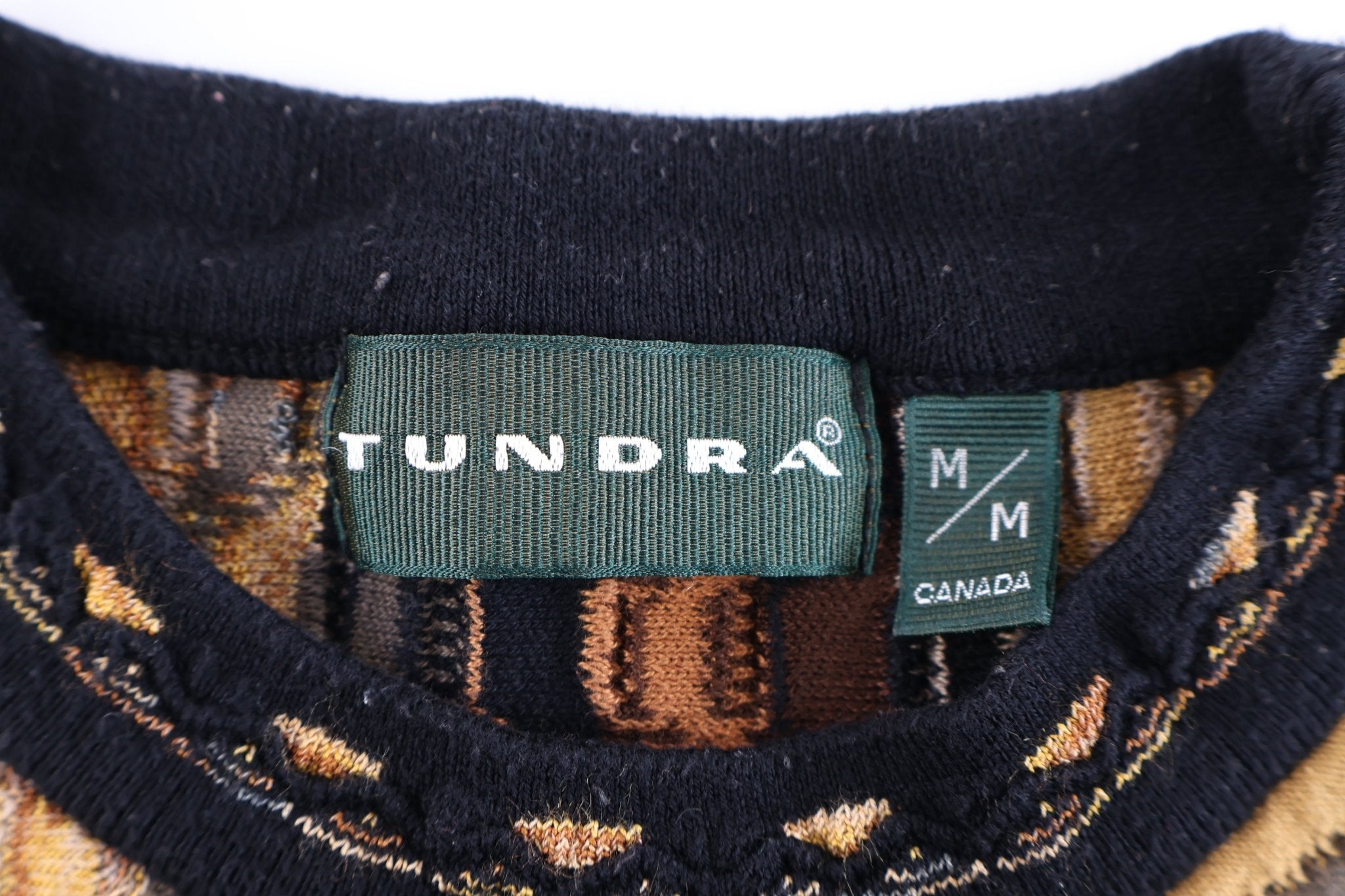 Vintage Tundra Multipattern Knit Sweater - Sweater - Thrifted Threads